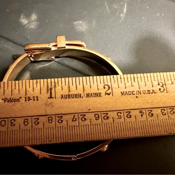 A Michael Kors Rose Gold Tone Belt Buckle Style Bracelet - Picture 6 of 9
